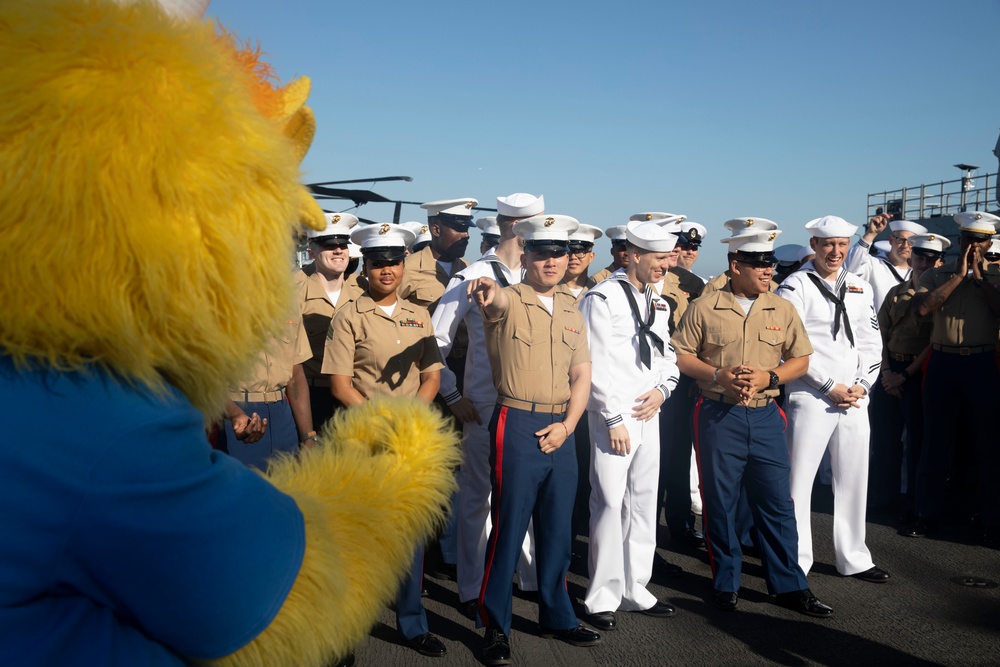 USS Bataan Arrives in New York City