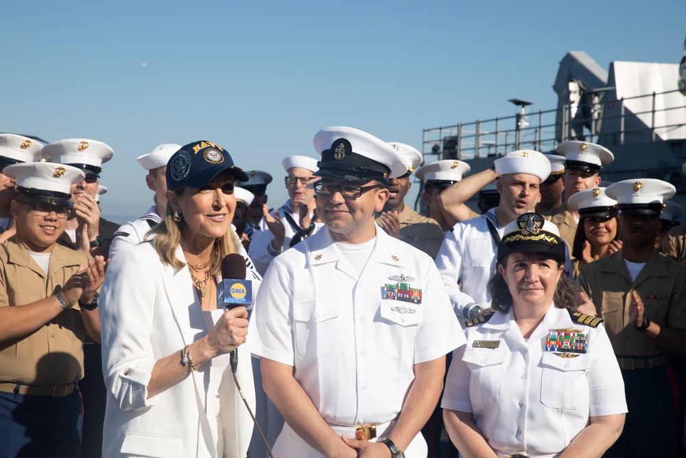 USS Bataan Arrives in New York City