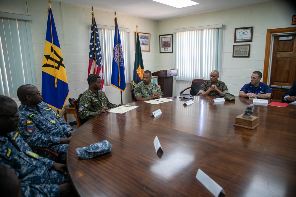 U.S. and Barbados military leaders sign Human Rights Initiative