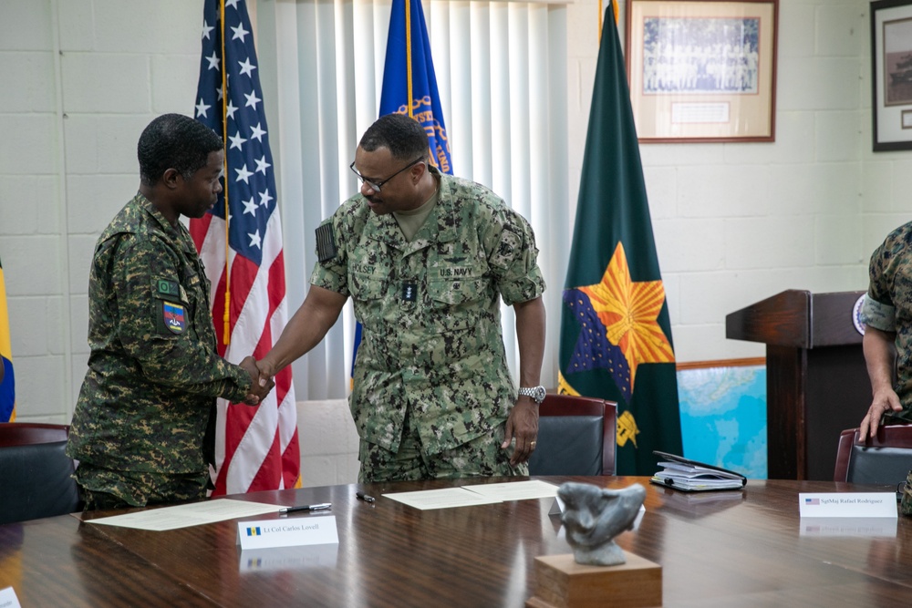 U.S. and Barbados military leaders sign Human Rights Initiative