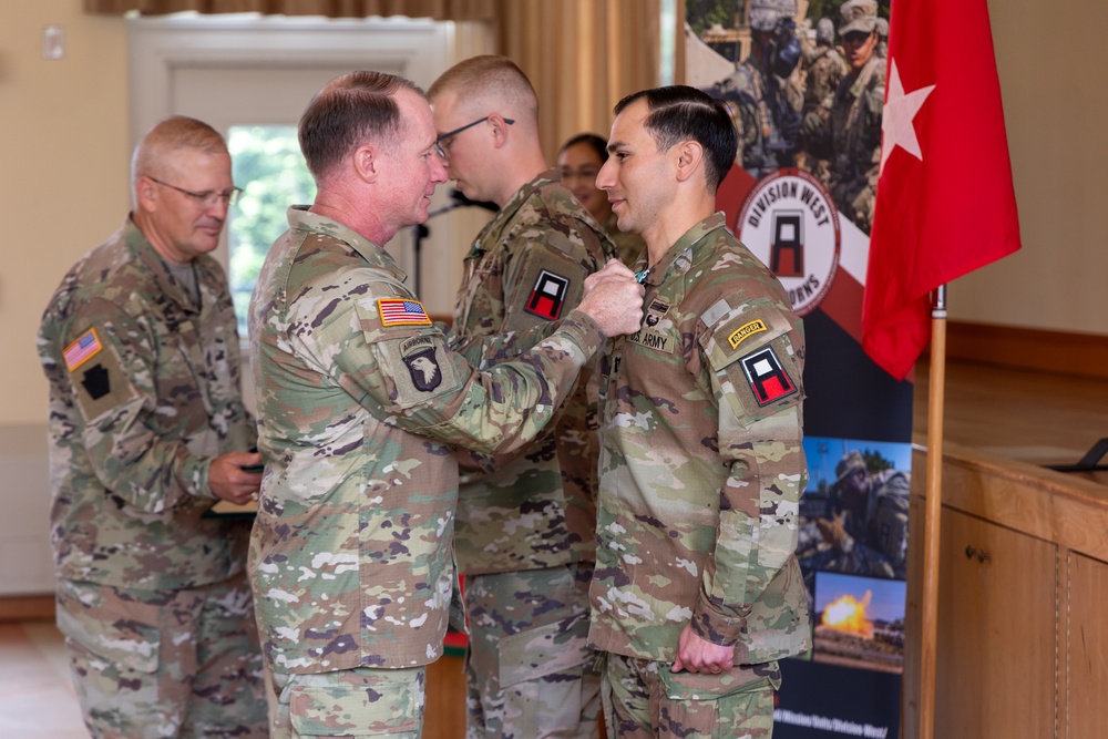 First Army Division West Best Observer Coach/Trainer Competition Award Ceremony