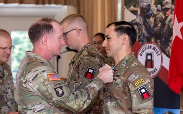 First Army Division West Best Observer Coach/Trainer Competition Award Ceremony