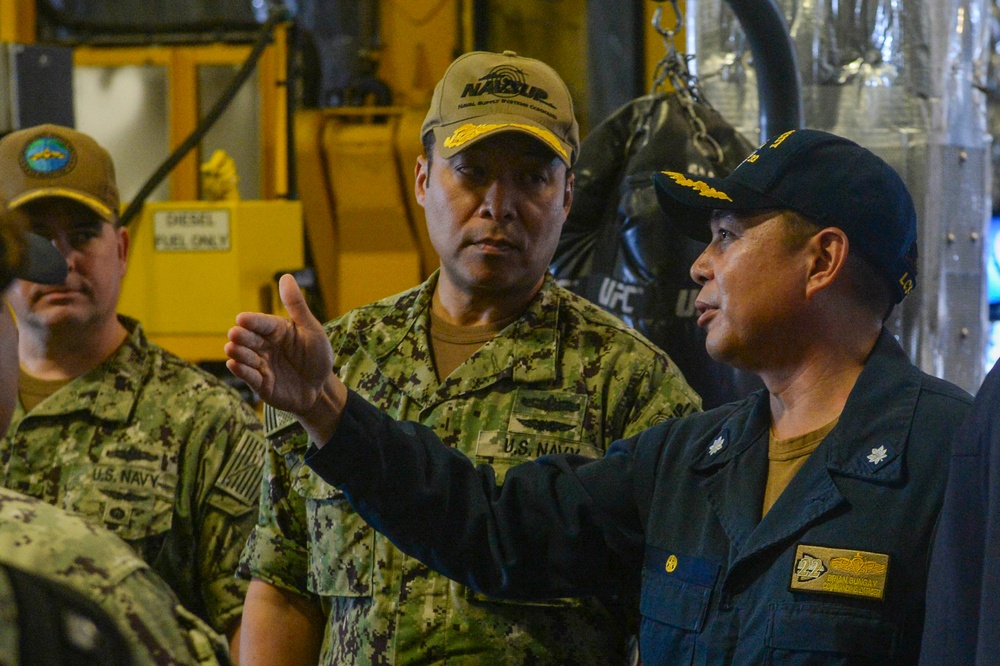 USS Kansas City (LCS 22) Hosts Commander, Naval Supply Systems Command