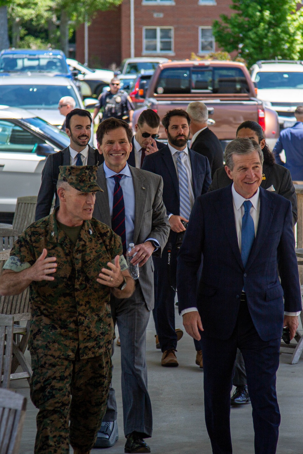 North Carolina Governor Roy Cooper conducts official visit of Camp Lejeune 