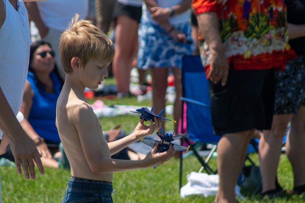 Blue Angels visit Naval Academy