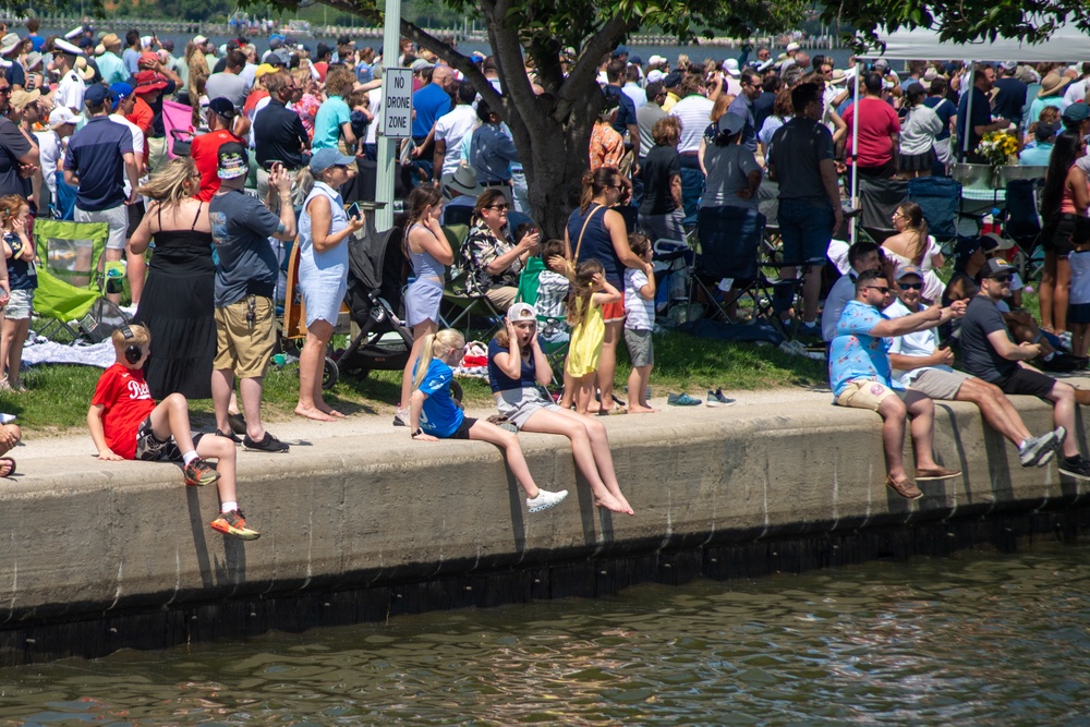 Blue Angels visit Naval Academy