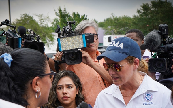 FEMA Administrator Visits Houston Texas To Survey Storm Damage