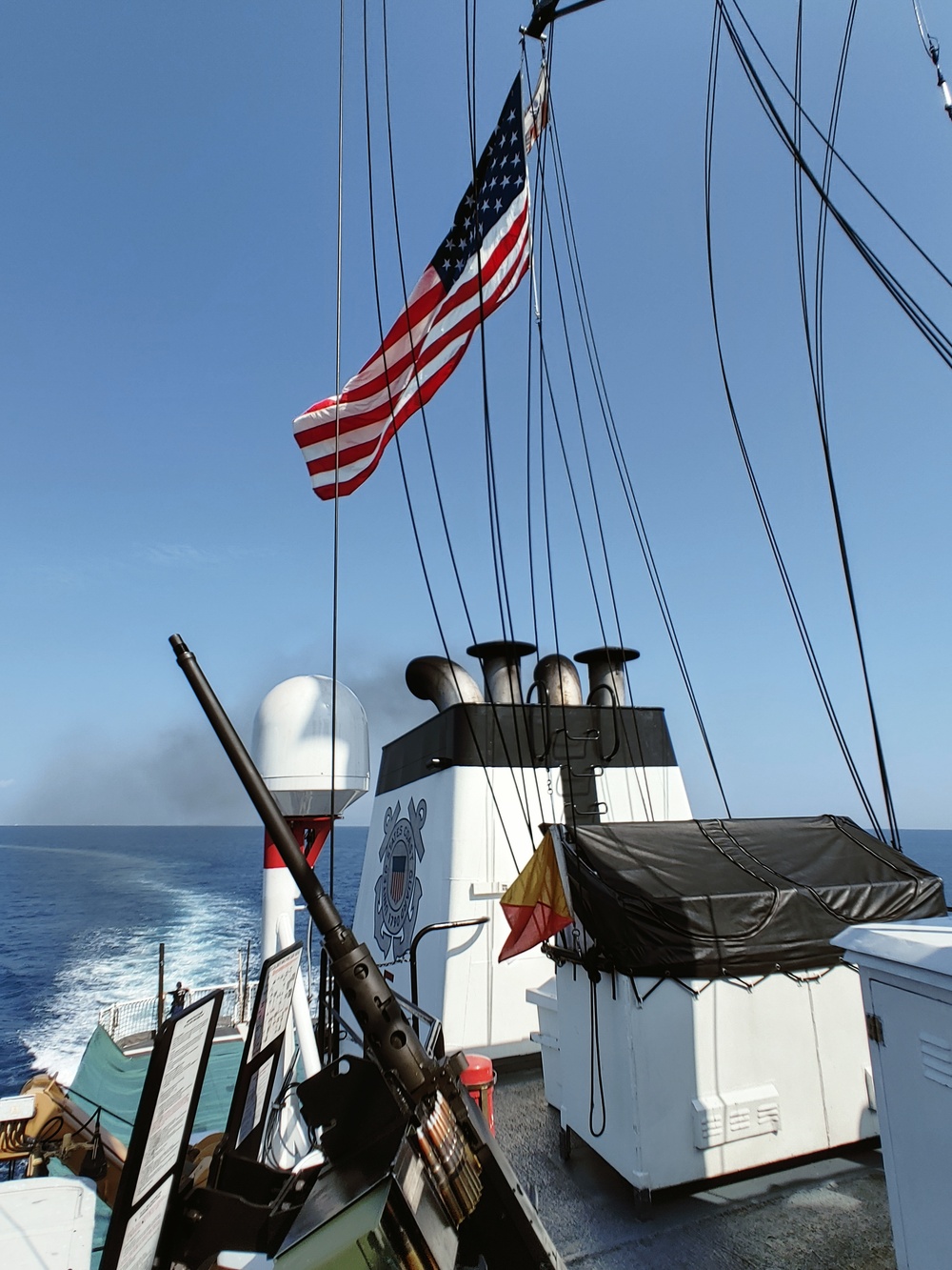 Coast Guard Cutter Resolute underway in Caribbean Sea