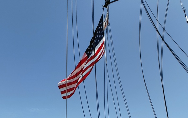Coast Guard Cutter Resolute underway in Caribbean Sea