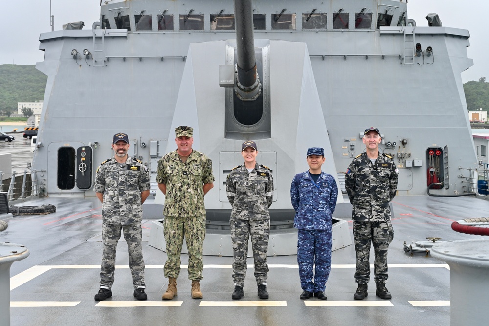 HMAS Hobart Port Call to White Beach Naval Facility