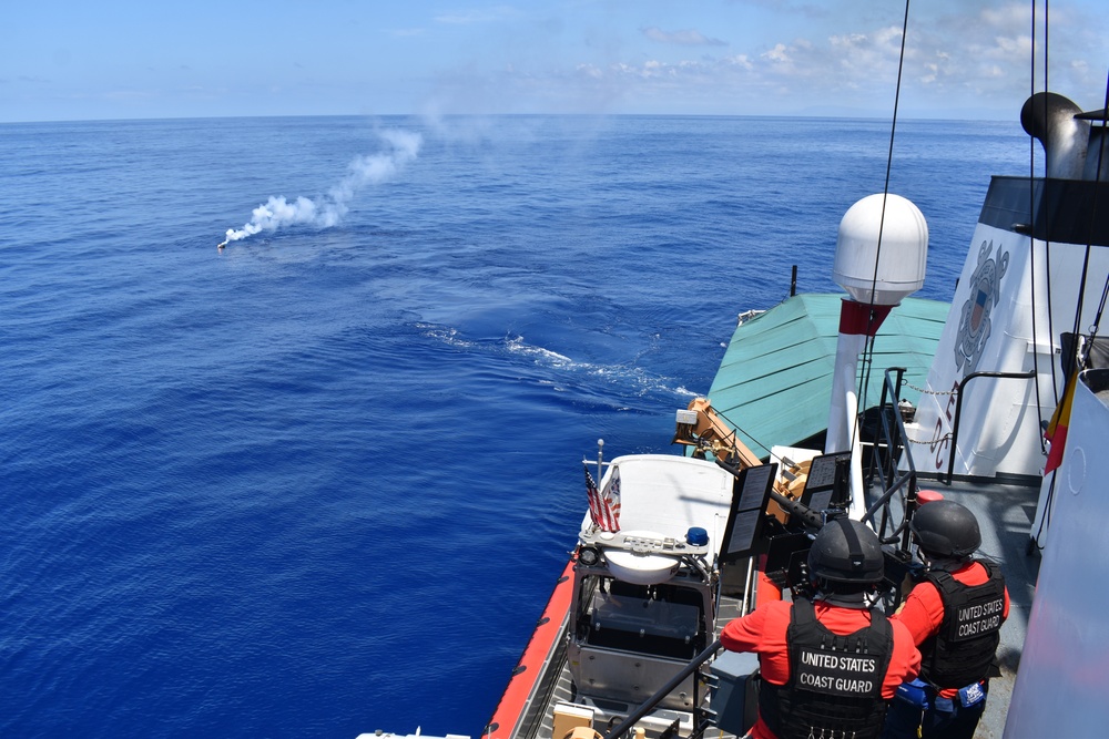 Coast Guard Cutter Resolute conducts gunnery exercise