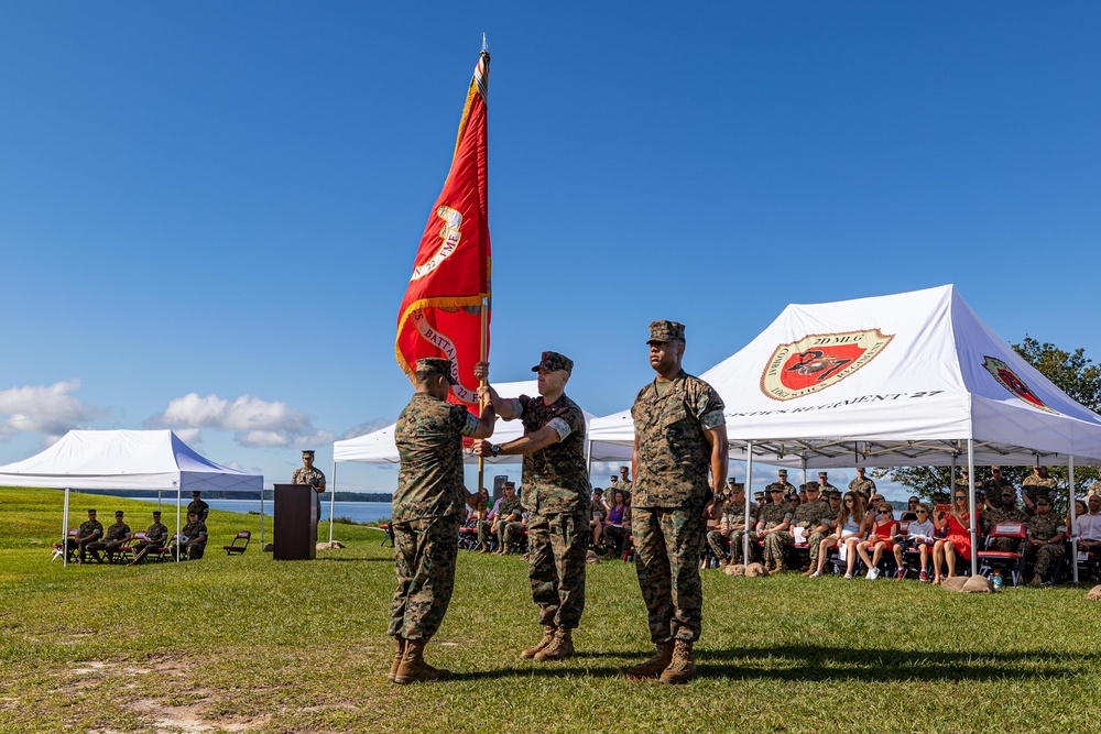 Combat Logistics Battalion 22 Change of Command Ceremony