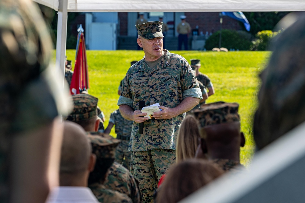 Combat Logistics Battalion 22 Change of Command Ceremony