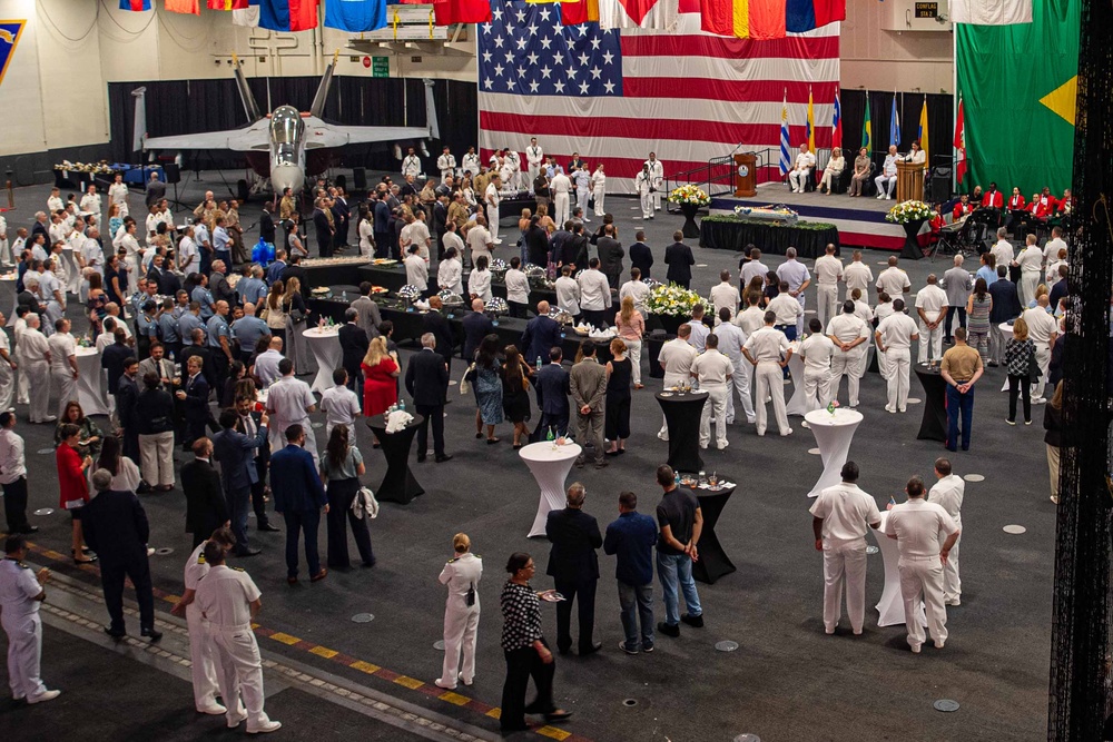 USS George Washington hosts reception in Rio de Janeiro