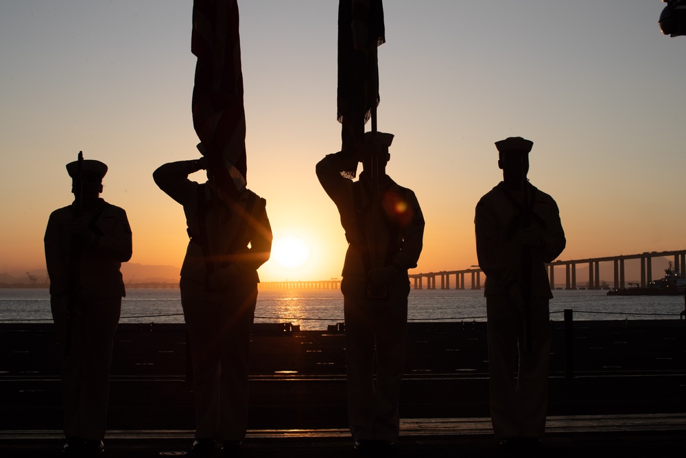 USS George Washington hosts reception in Rio de Janeiro