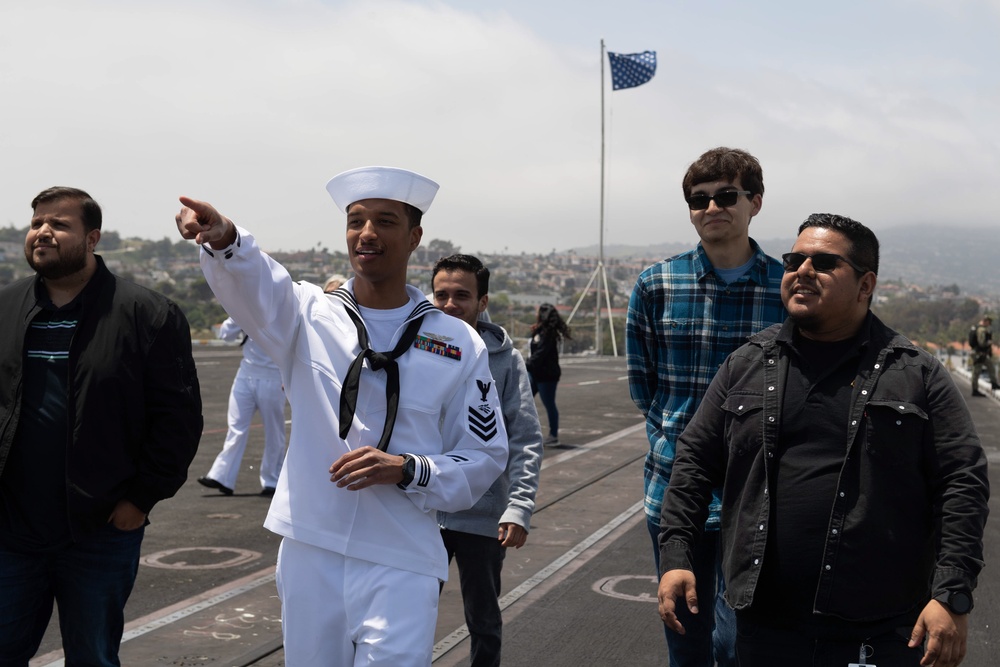 Community Members Tour USS Carl Vinson (CVN 70) During Los Angeles Fleet Week 2024
