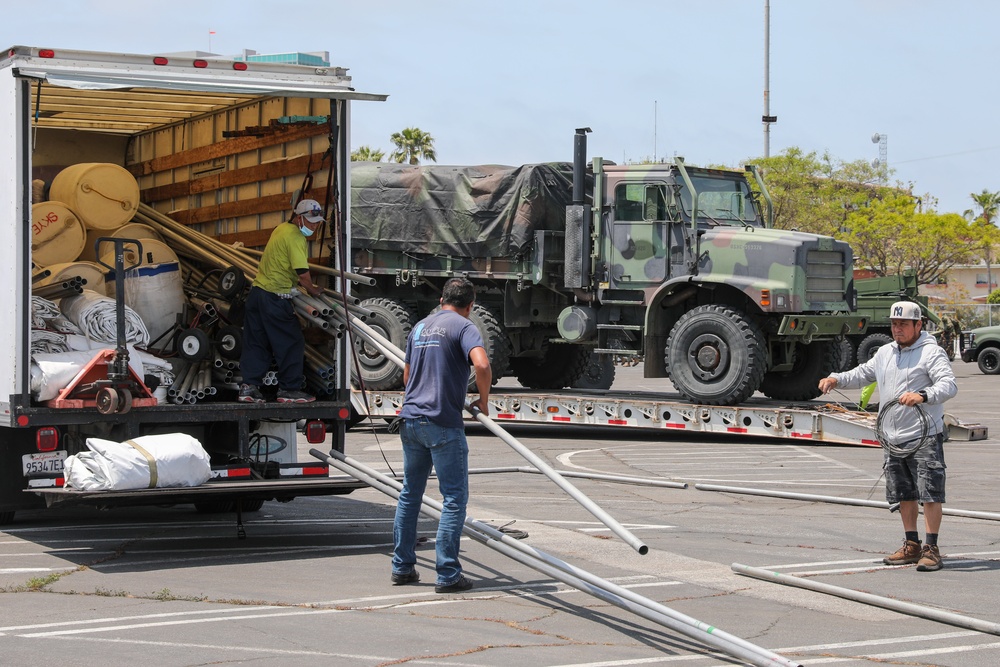 LA Fleet Week 2024: Expo Setup