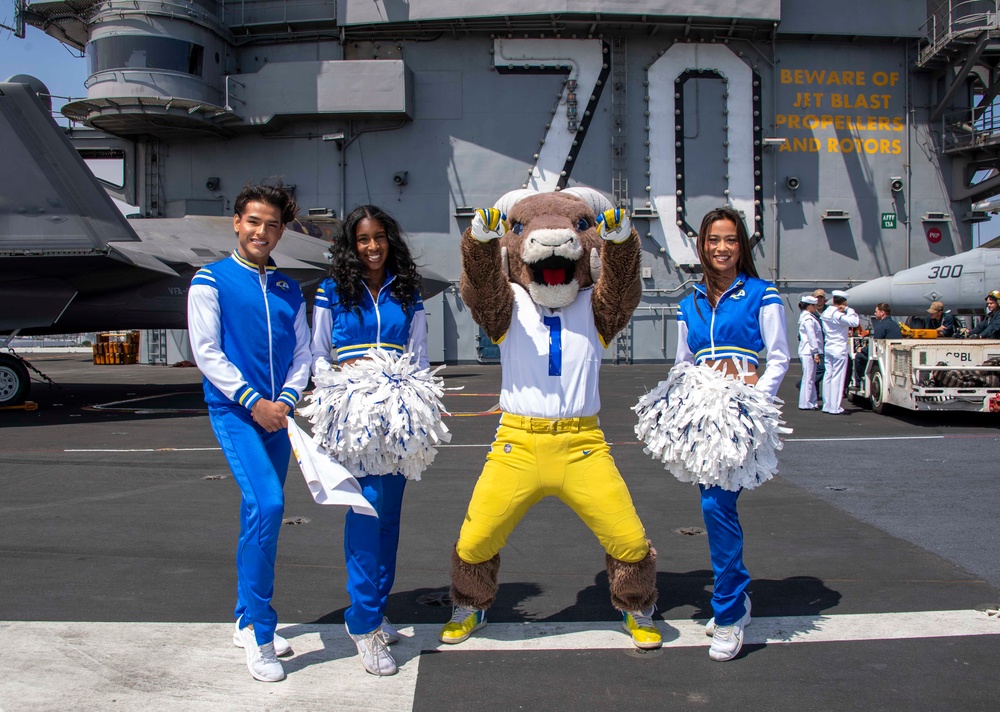 DVIDS Images LA Rams Visit USS Carl Vinson (CVN 70) During Los