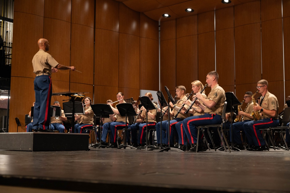 LA Fleet Week 2024: 1st Mar Div Band performs at RS Orange Schools