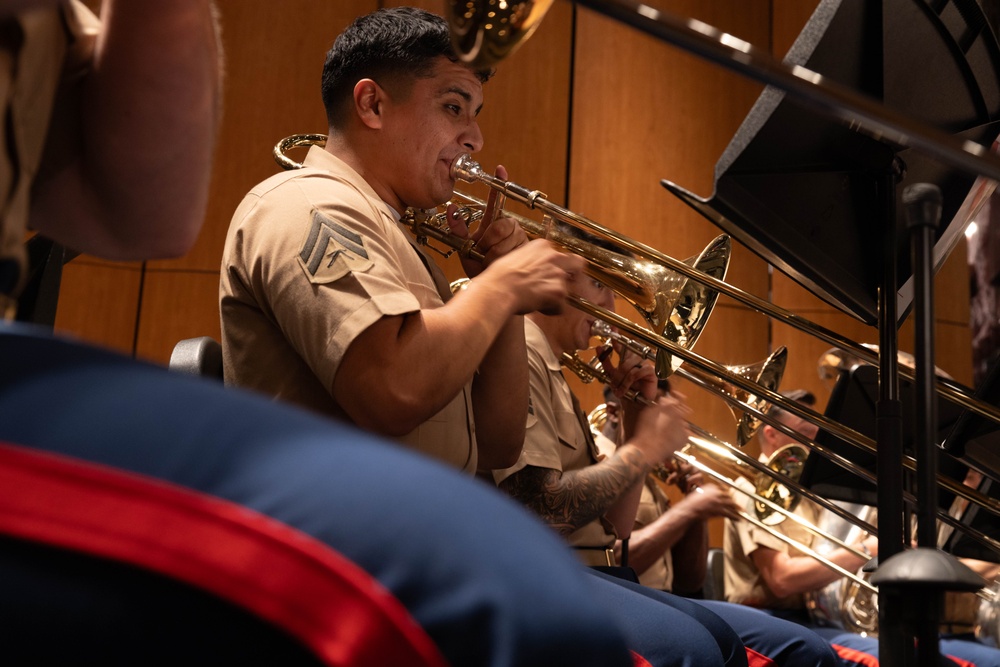 LA Fleet Week 2024: 1st Mar Div Band performs at RS Orange Schools
