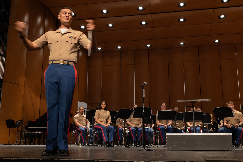 LA Fleet Week 2024: 1st Mar Div Band performs at RS Orange Schools