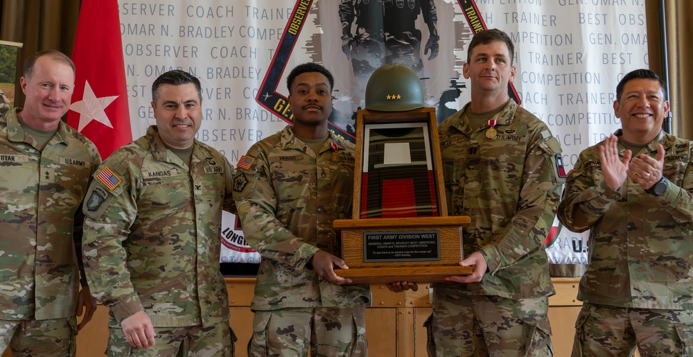 First Army Division West Best Observer Coach/Trainer Competition Award Ceremony