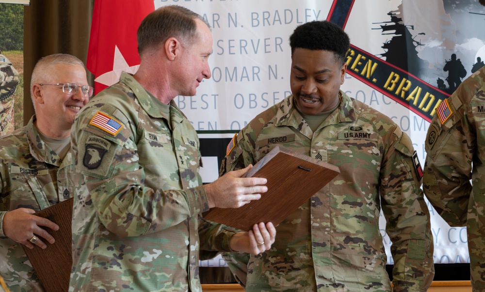 First Army Division West Best Observer Coach/Trainer Competition Award Ceremony