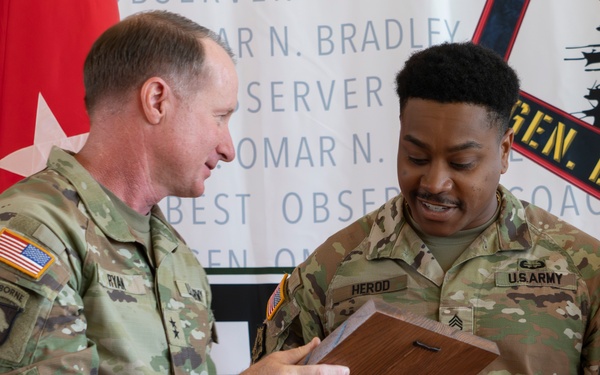 First Army Division West Best Observer Coach/Trainer Competition Award Ceremony