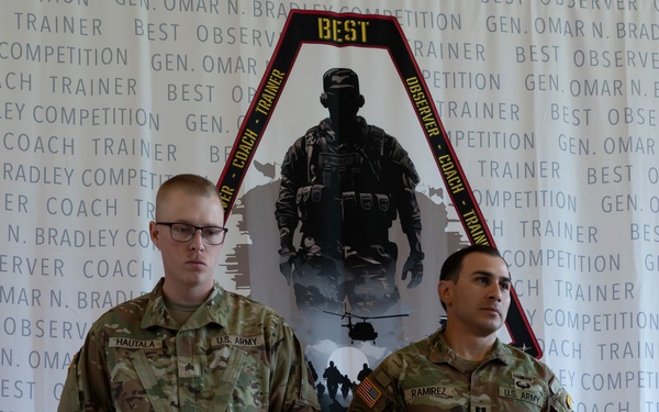First Army Division West Best Observer Coach/Trainer Competition Award Ceremony