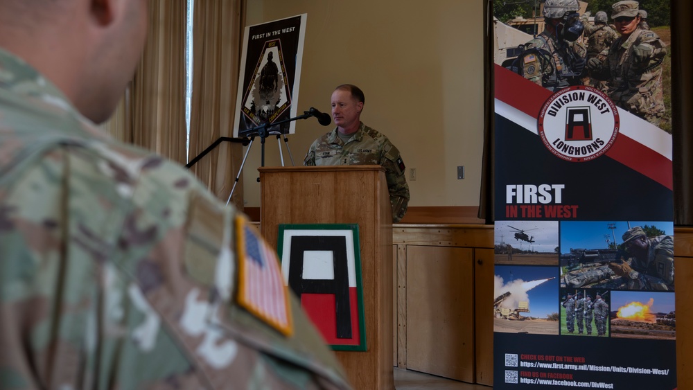 First Army Division West Best Observer Coach/Trainer Competition Award Ceremony