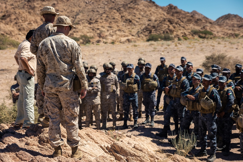 U.S. Marines with 4th CEB Demonstrate Assault Breaching to the Jordanian and Saudi Arabian Armed Forces During Eager Lion 2024
