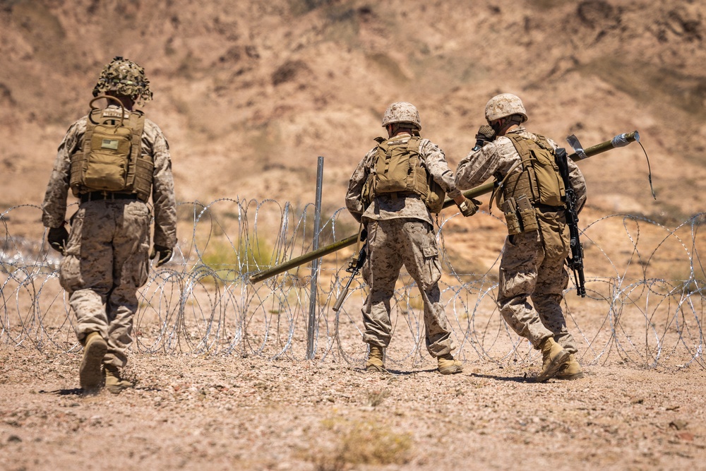 U.S. Marines with 4th CEB Demonstrate Assault Breaching to the Jordanian and Saudi Arabian Armed Forces During Eager Lion 2024