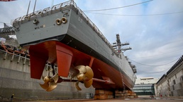 USS Milius At SRF-JRMC