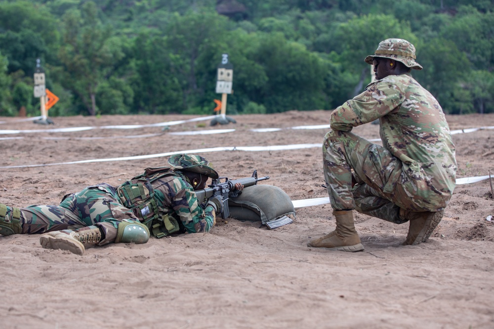 Maryland Army National Guard Soldiers teach basic rifle marksmanship to Ghana Armed Forces