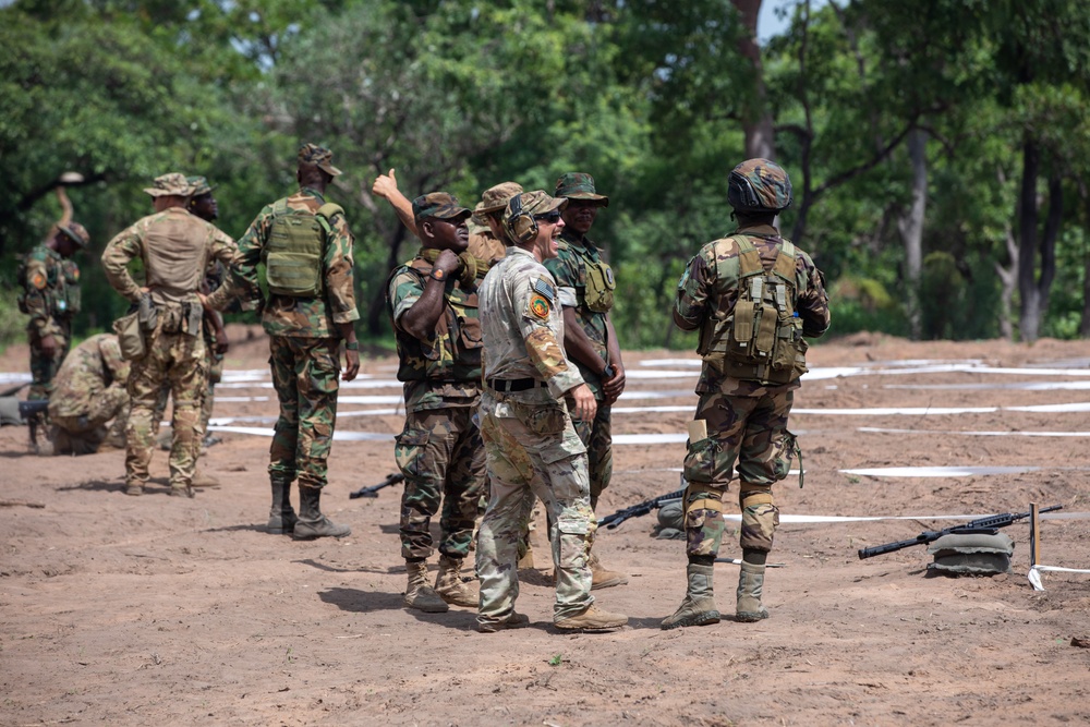 Maryland Army National Guard Soldiers teach basic rifle marksmanship to Ghana Armed Forces