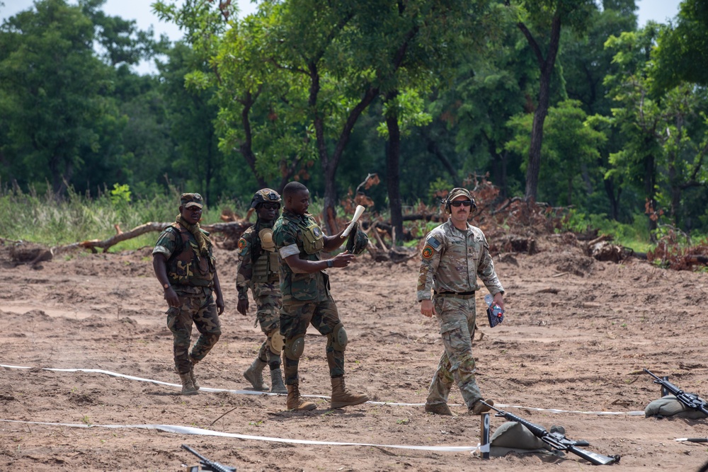 Maryland Army National Guard Soldiers teach basic rifle marksmanship to Ghana Armed Forces