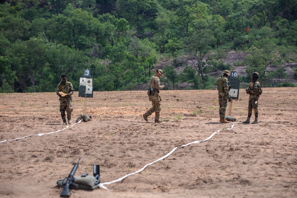 Maryland Army National Guard Soldiers teach basic rifle marksmanship to Ghana Armed Forces