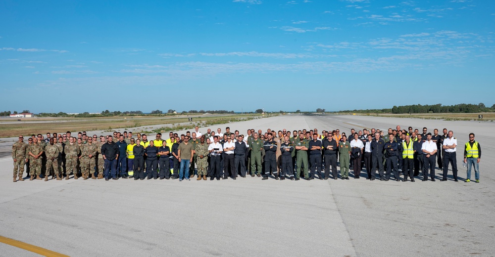 NAVSTA Rota Sailors and Airmen Conduct FOD Walkdown Alongside Spanish Armada Sailors