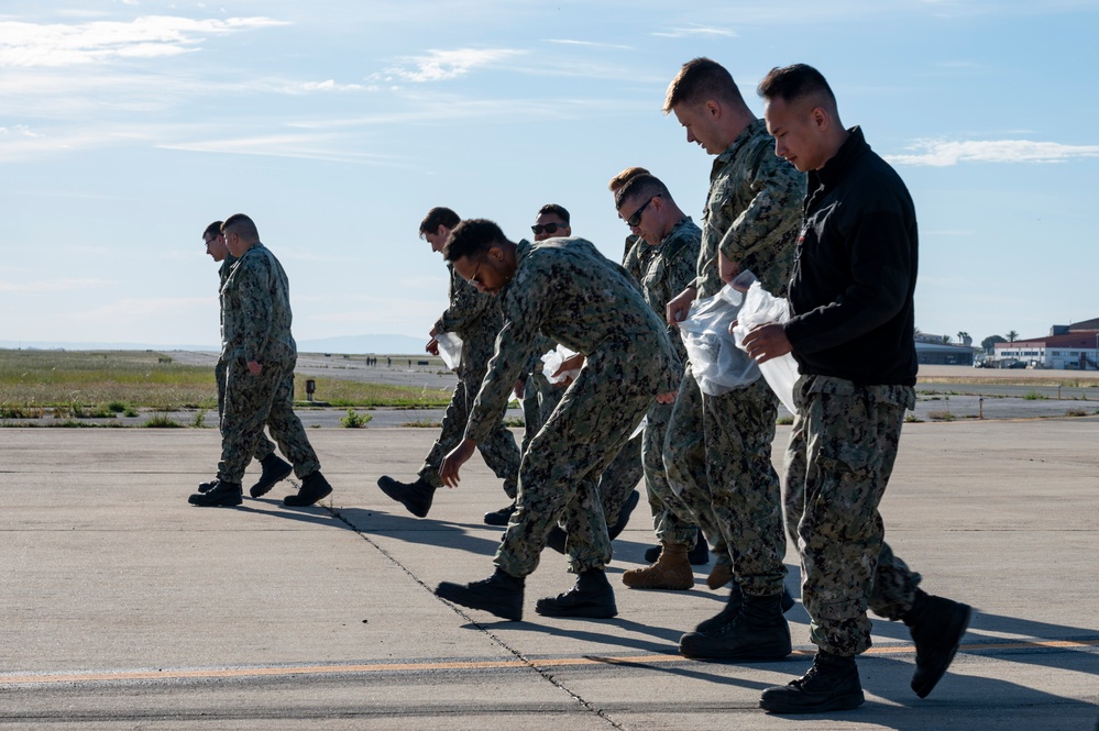 NAVSTA Rota Sailors and Airmen Conduct FOD Walkdown Alongside Spanish Armada Sailors