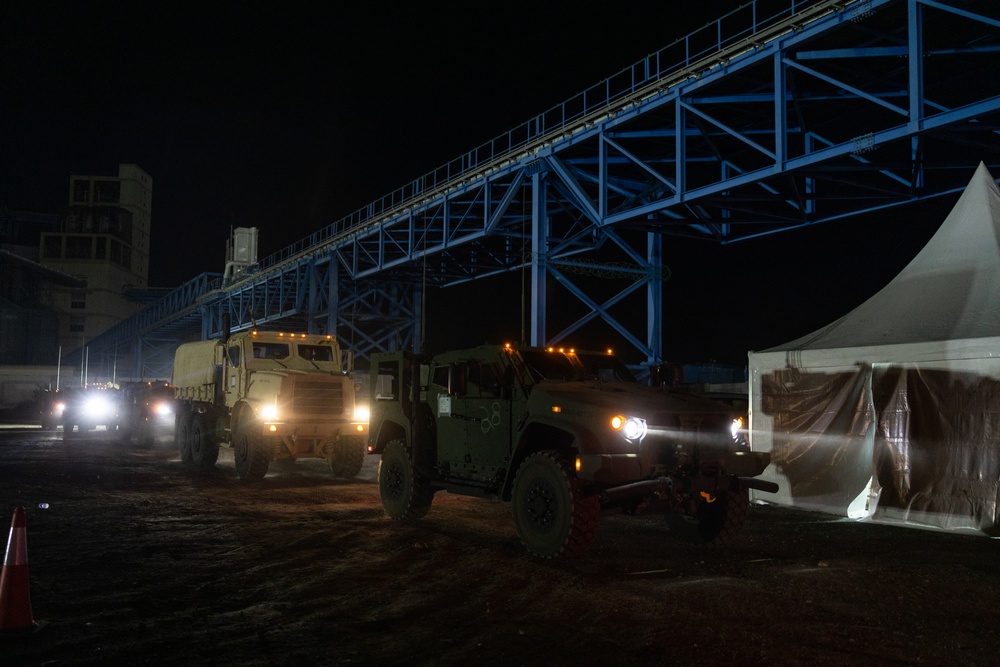 Native Fury 24: Convoy Arrives at Port