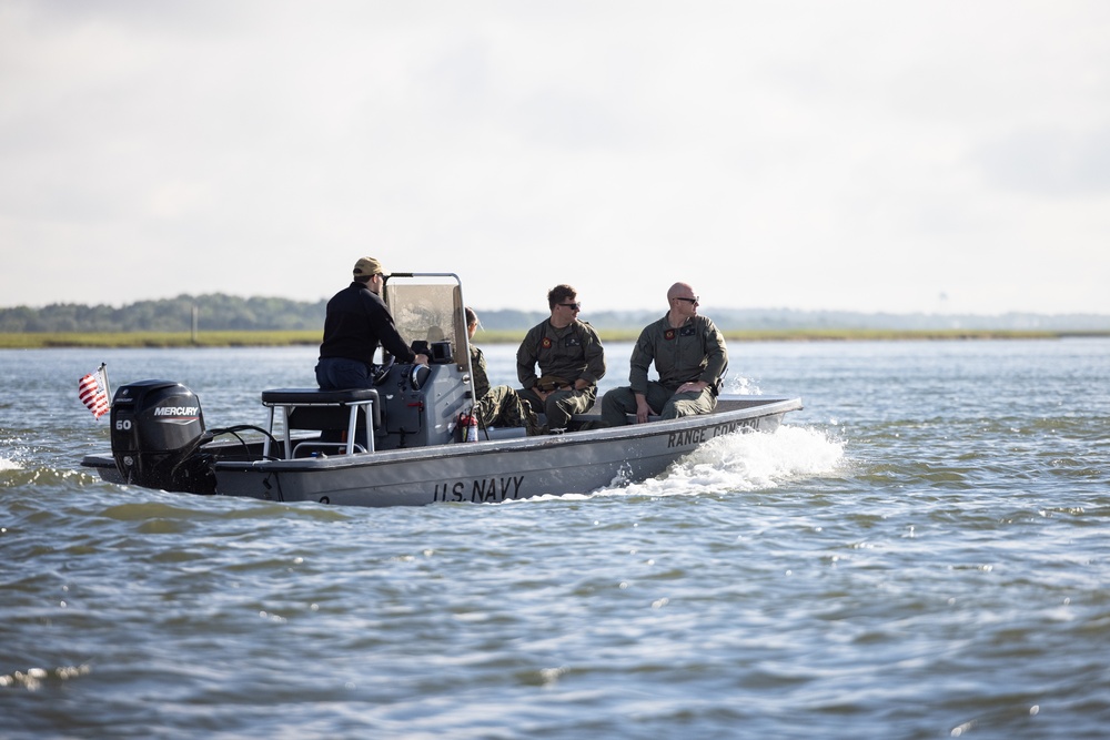 Local Media Tour the Dangers of Browns Island on Camp Lejeune