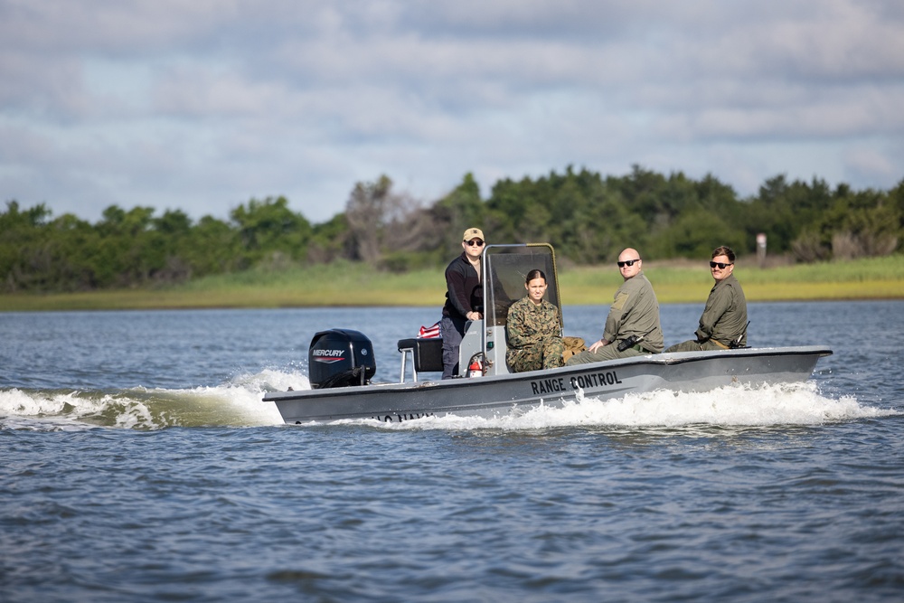 Local Media Tour the Dangers of Browns Island on Camp Lejeune