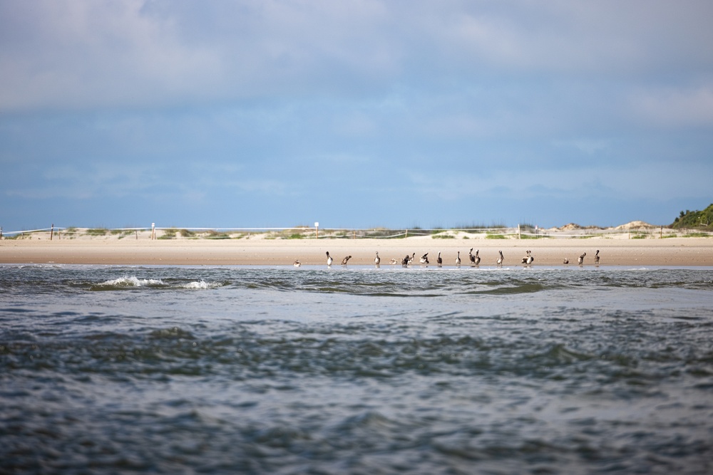 Local Media Tour the Dangers of Browns Island on Camp Lejeune