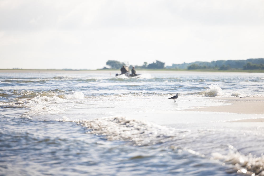 Local Media Tour the Dangers of Browns Island on Camp Lejeune