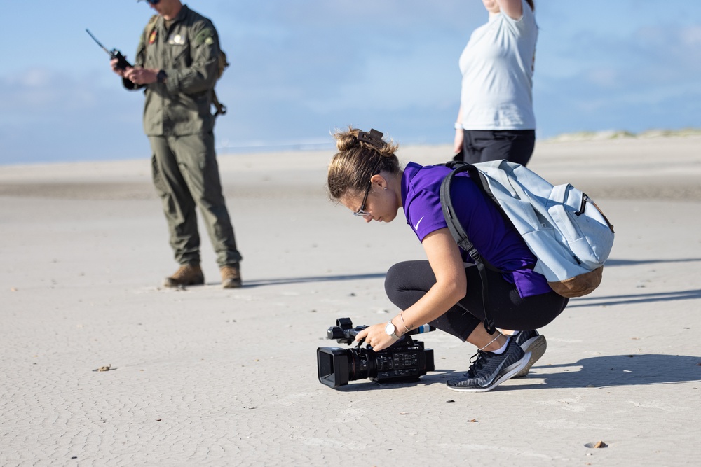 Local Media Tour the Dangers of Browns Island on Camp Lejeune