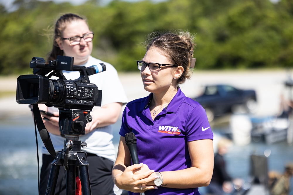 Local Media Tour the Dangers of Browns Island on Camp Lejeune