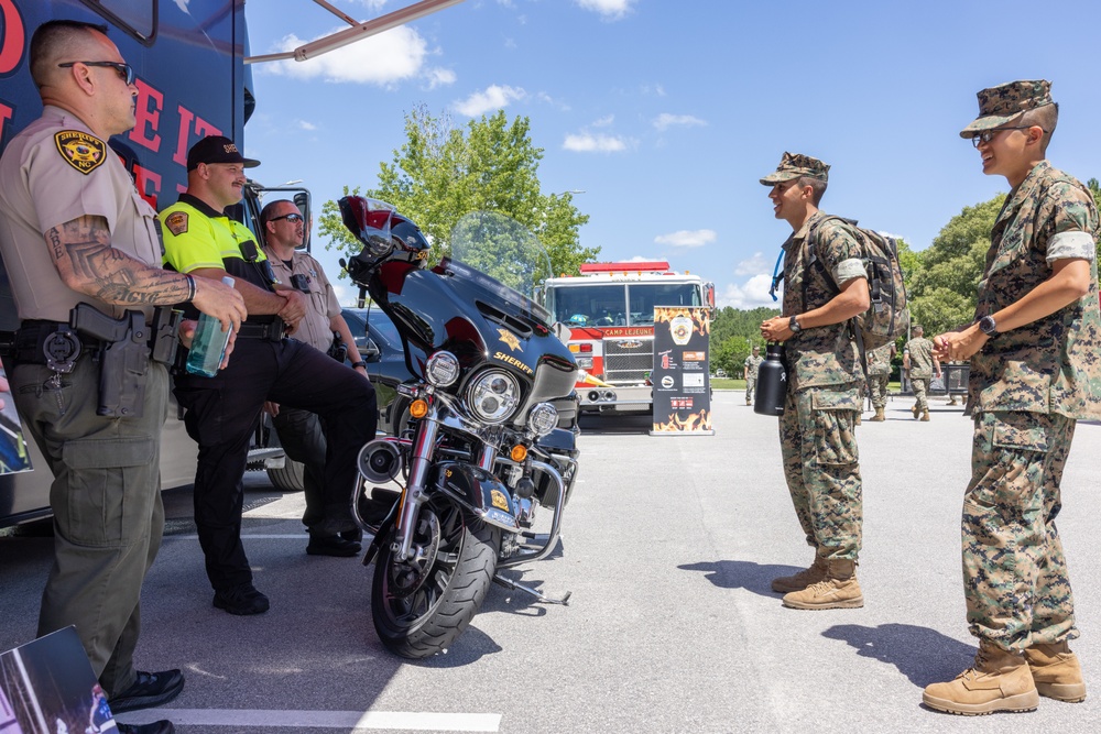 Marine Corps Combat Service Support Schools hosts resilience and safety fair