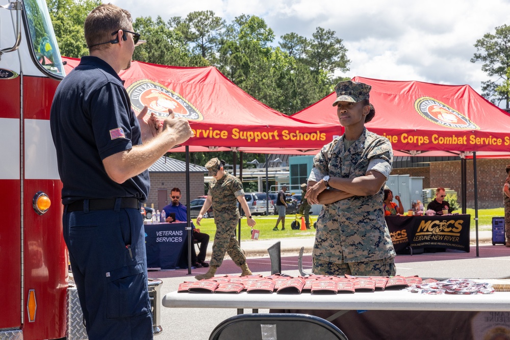 Marine Corps Combat Service Support Schools hosts resilience and safety fair