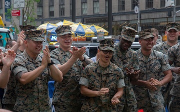 Fleet Week New York Marines participate in Tug-of-War Competition