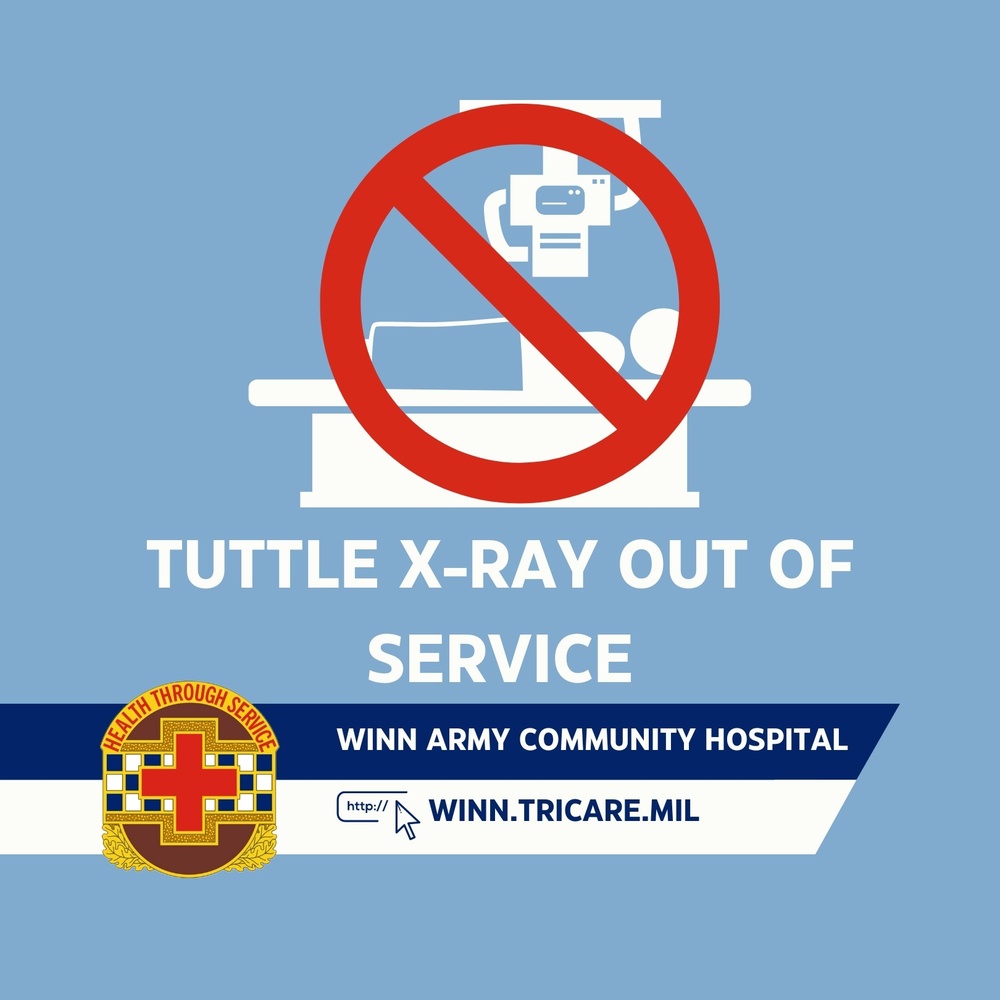 Tuttle Army Health Clinic halts x-ray services temporarily as new machine is being installed